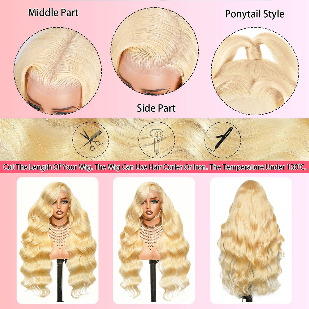 SBDSBD pre-plucked wig with baby hairs for a natural edge.