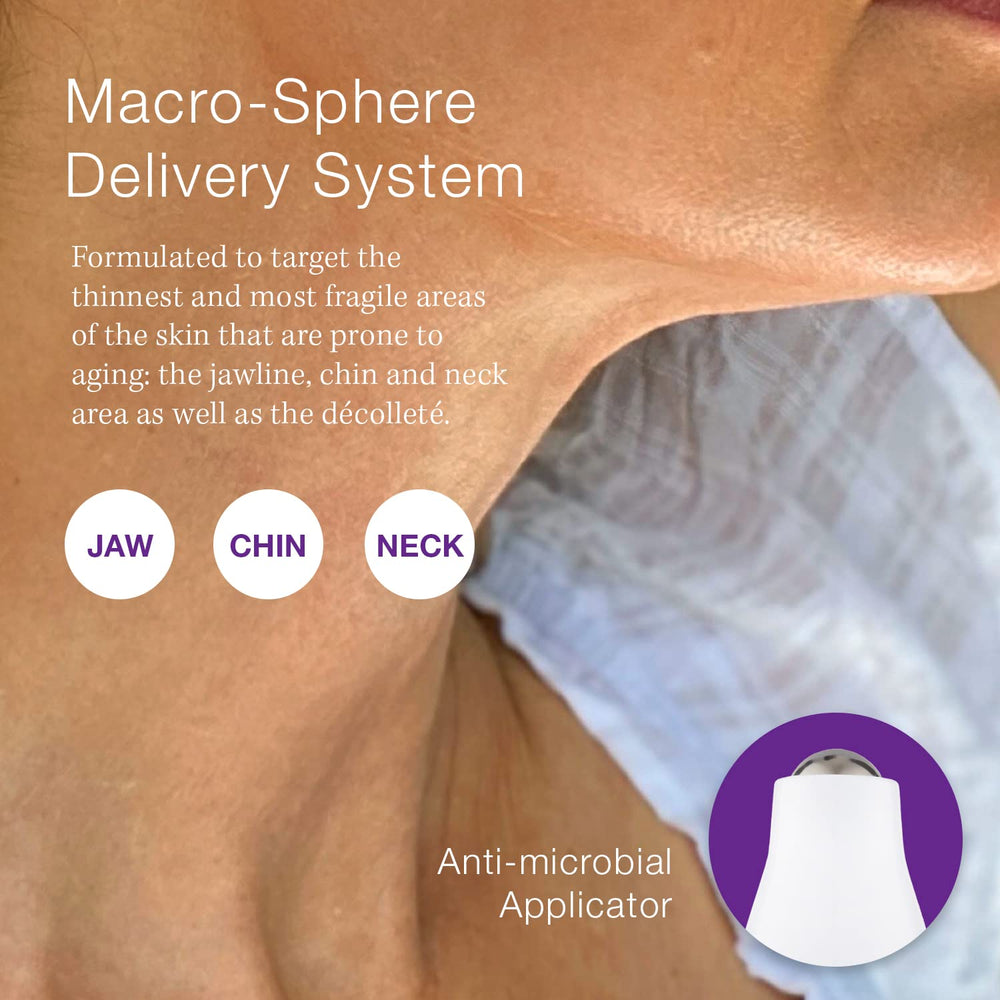 SBLA decollete area care showing smoother skin