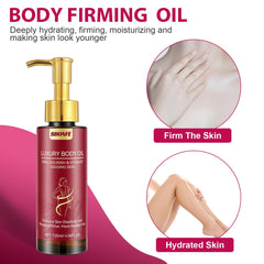 SBONFE Body Firming Oil dispensing pump, convenient post-shower application
