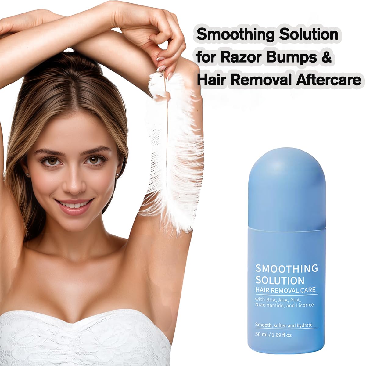 SbqIbycine salicylic acid serum helps unclog pores and reduce redness after shaving.