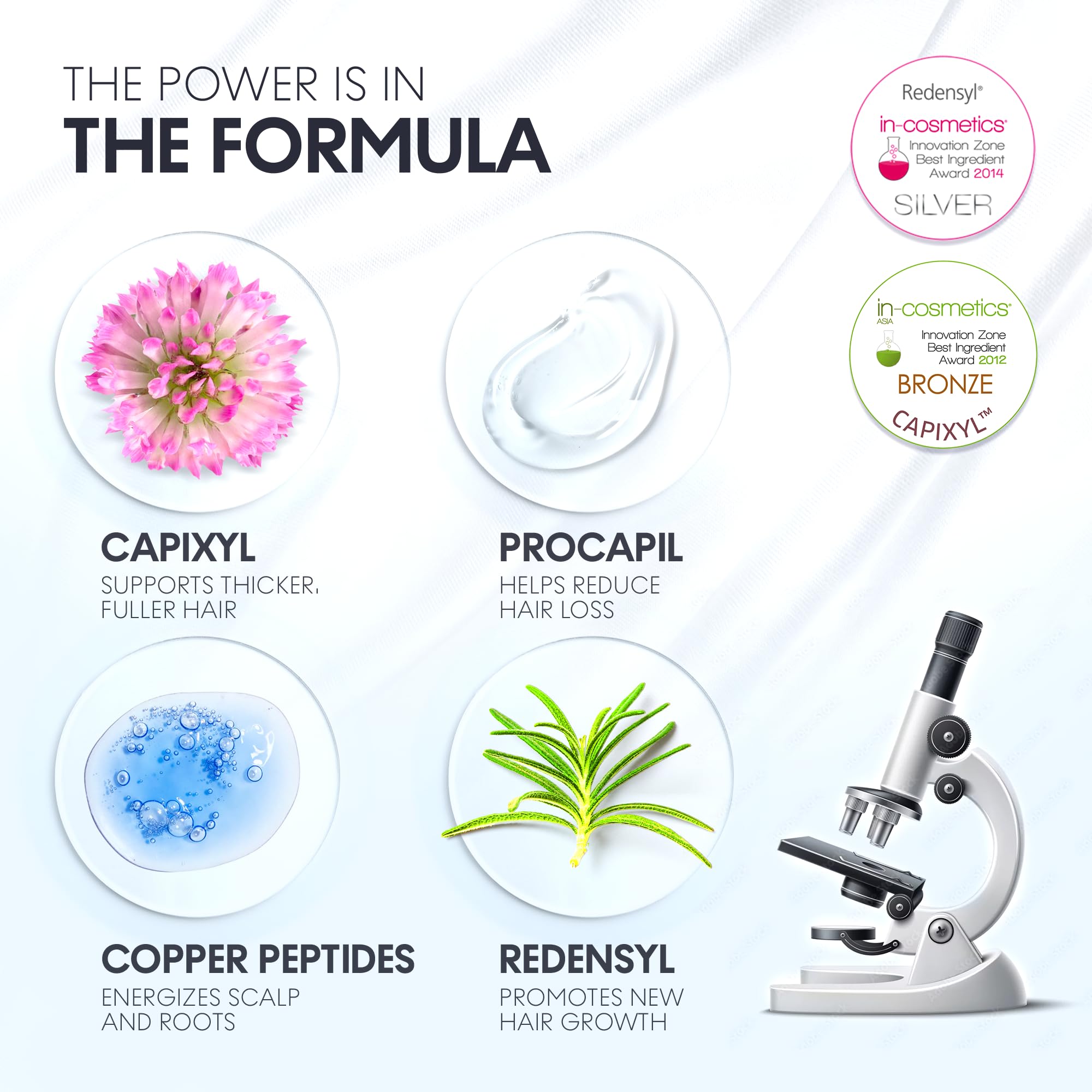Scalp Delivery AM-PM set bottle display emphasizing dual-action growth support.