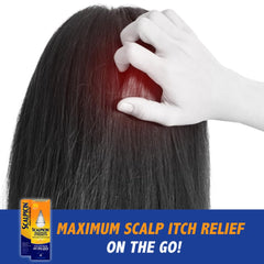 Scalpicin Max Strength after-application hair appears smoother and more manageable.