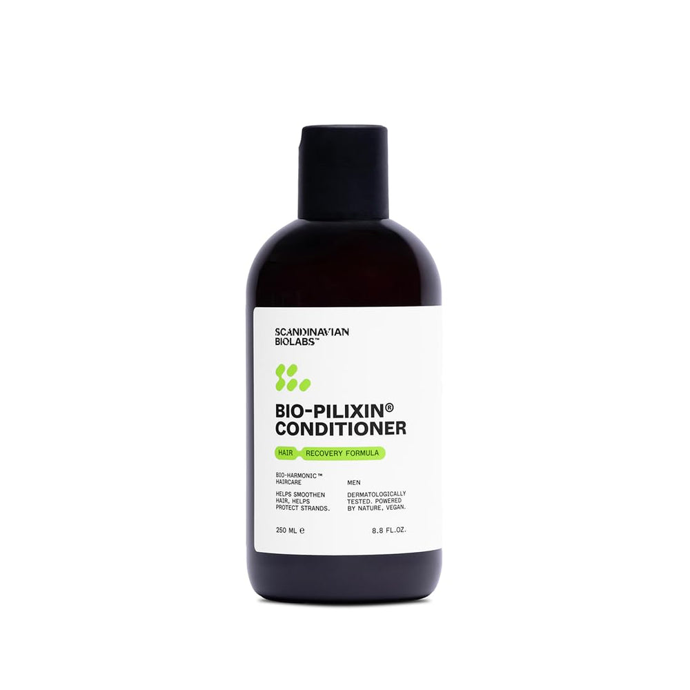 Bio-Pilixin conditioner bottle pour for even distribution and smoother hair