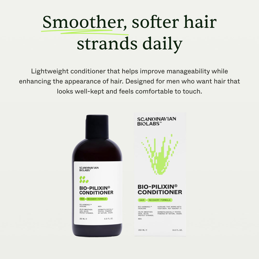 Bio-Pilixin conditioner hands application shows easy coating for stronger-looking hair
