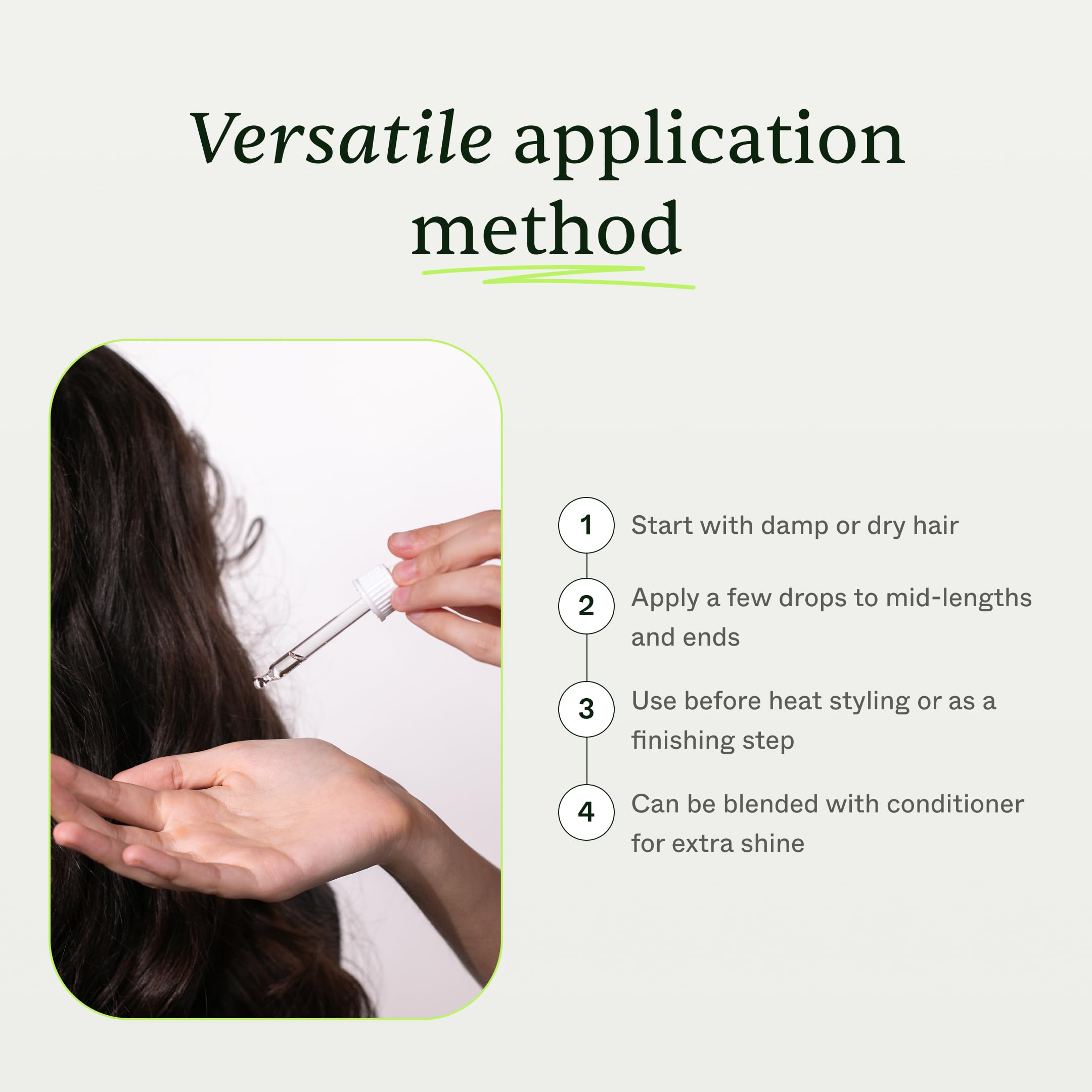 Scandinavian Biolabs Protection Oil smooths split ends for healthier hair.