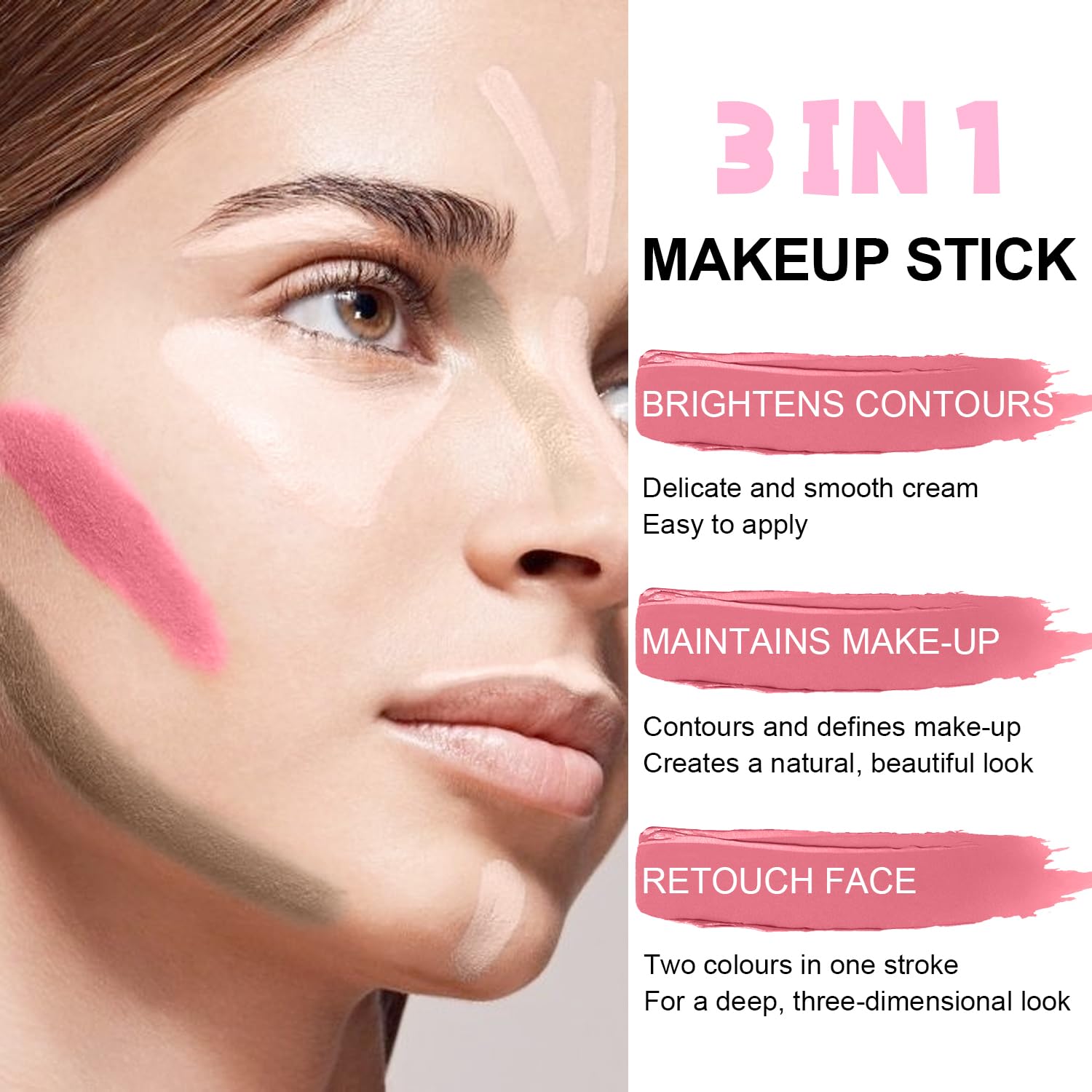 Scarman creamy formula blends smoothly for seamless daily contouring