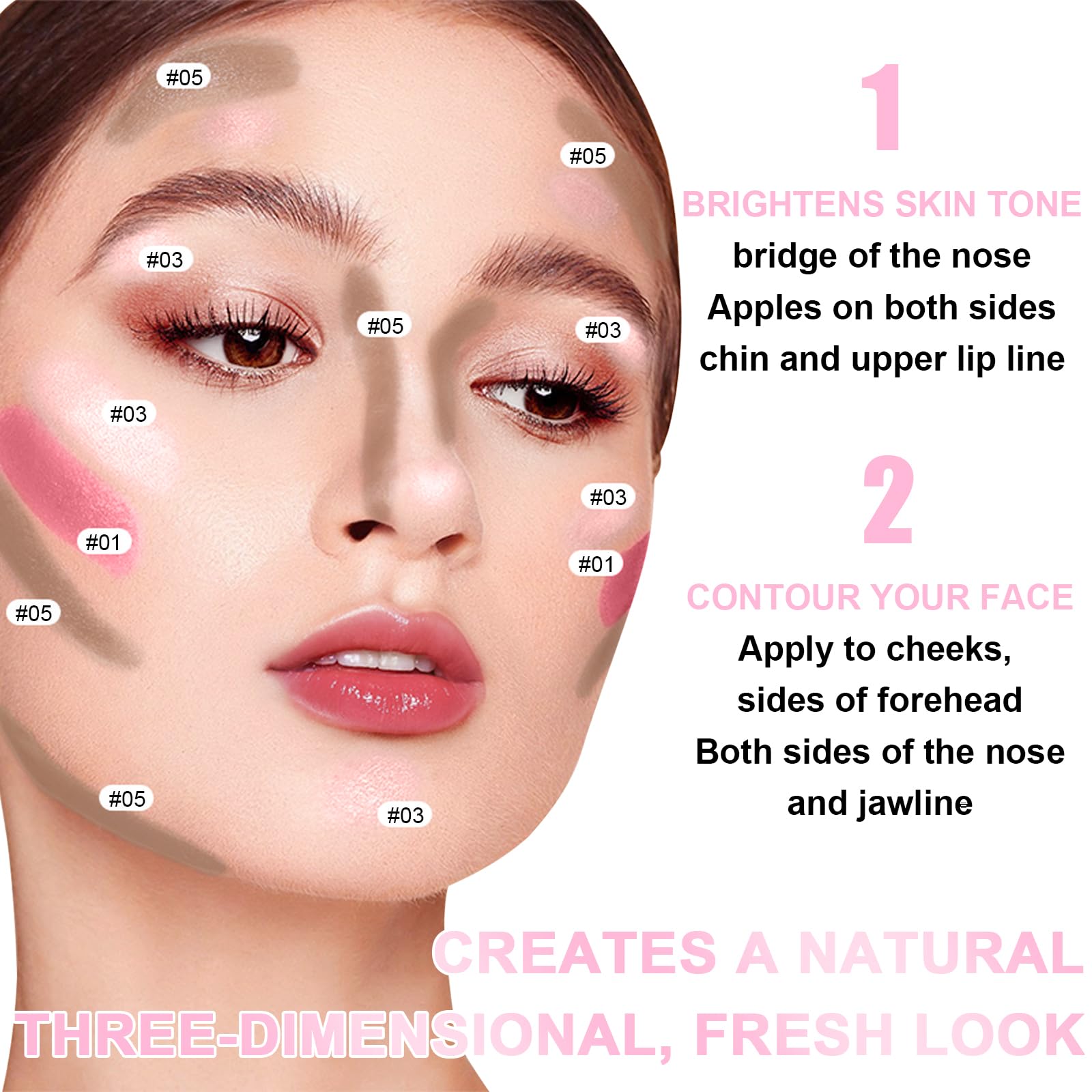 Scarman 6 colors contour kit beginner friendly for precise facial sculpt