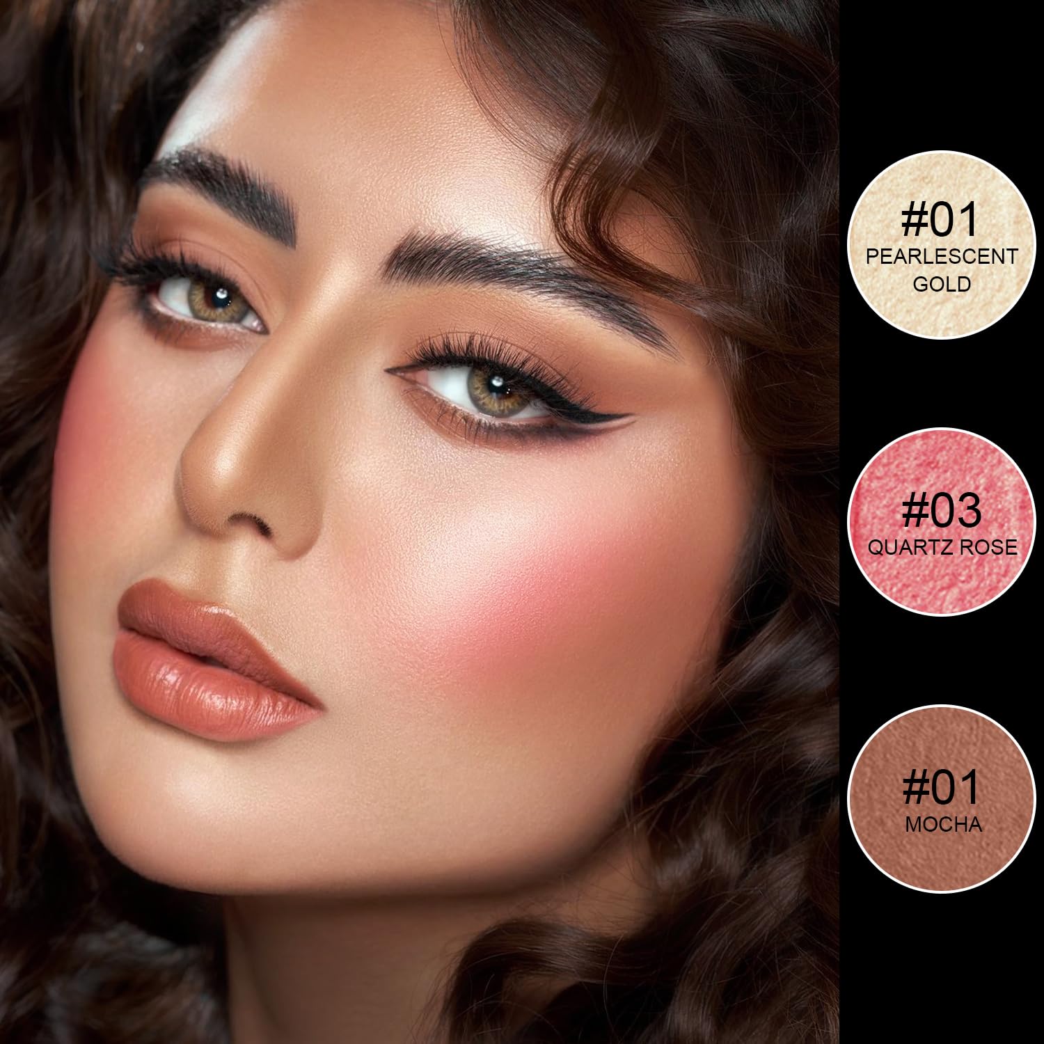 Scarman dual-ended contour stick close-up shows highlight and bronzer for easy on-face blending.