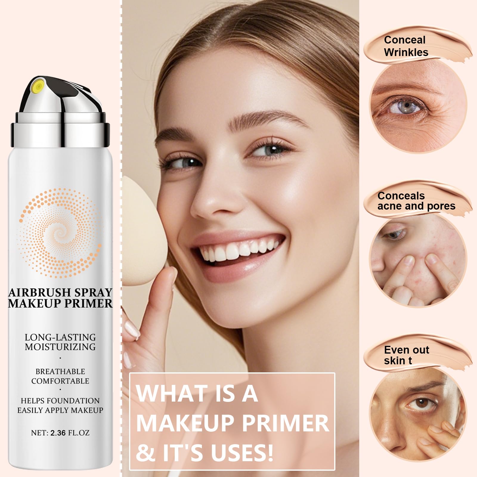 Scarman Silk Airbrush Foundation spread for a silky, even finish