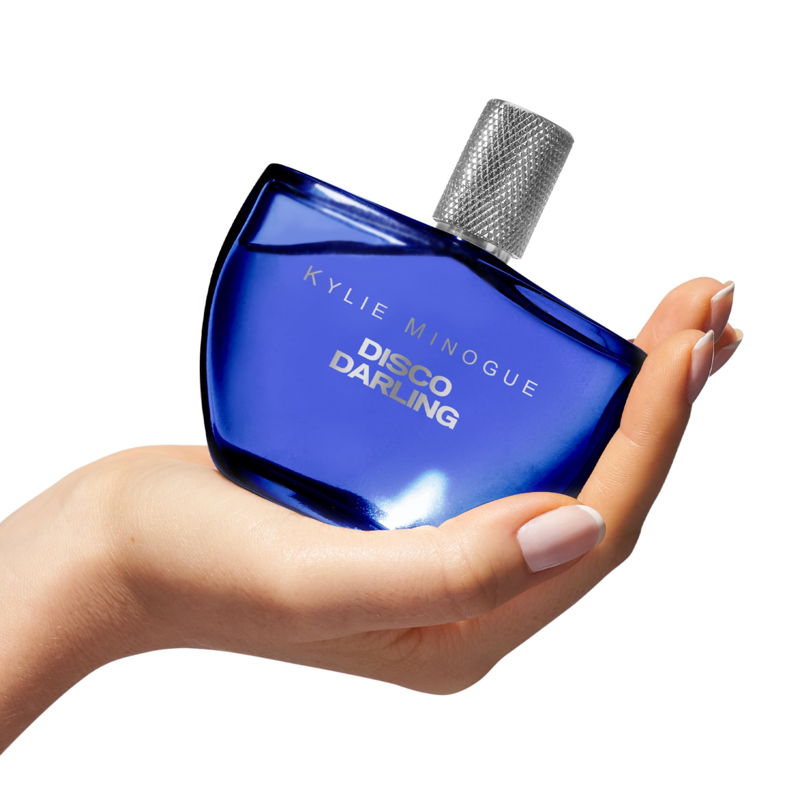 SCENT BEAUTY Kylie Minogue Disco Darling EDP glass bottle on display for a chic night-out scent.