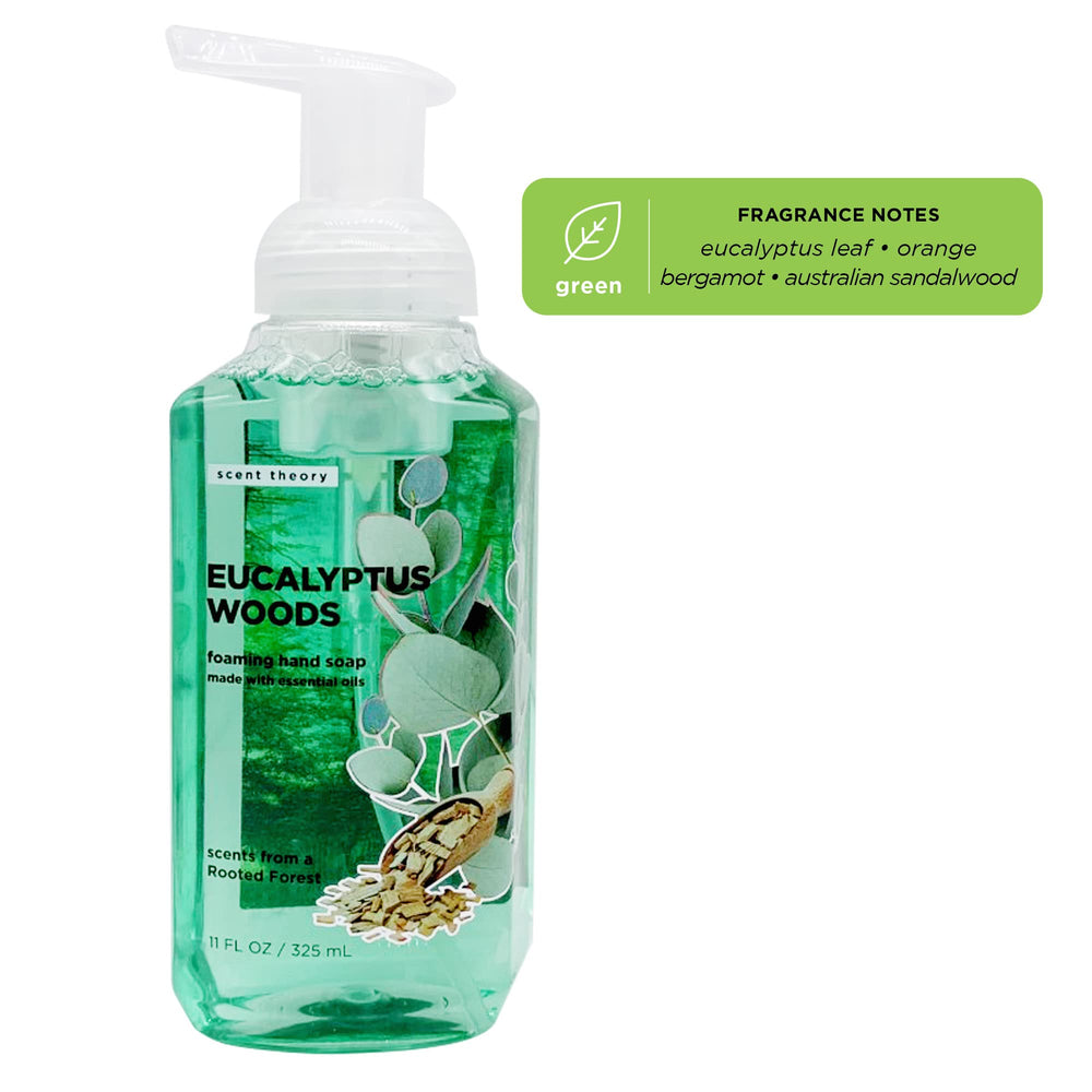 Scent Theory hand wash close-up showing rich foam texture