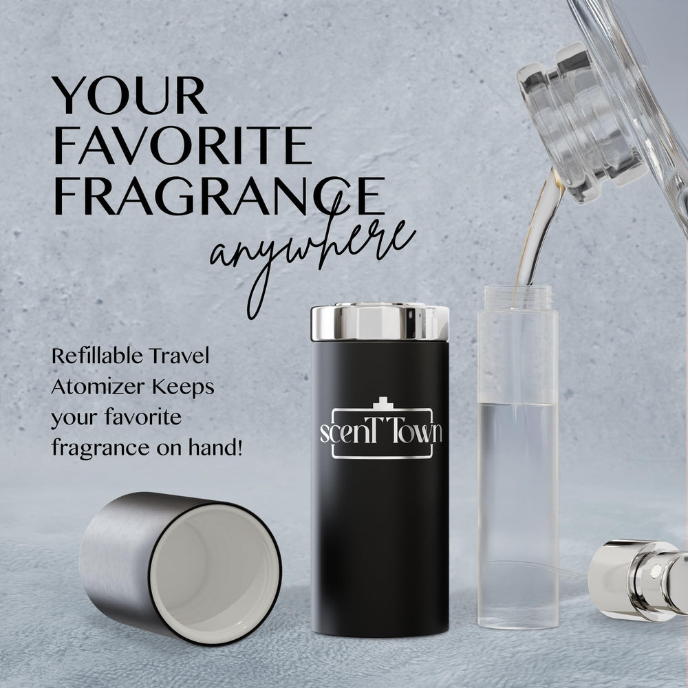 Scent Town travel-friendly fragrance set fits a a dopp kit or carry-on.