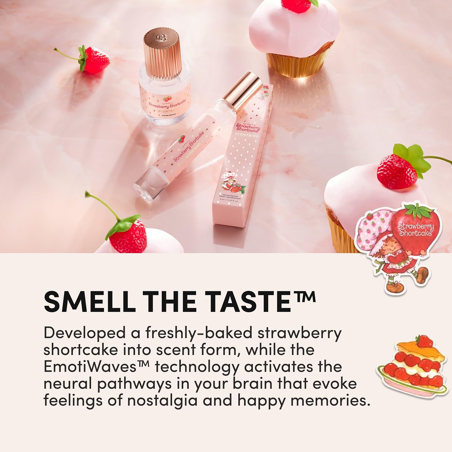 Scentbird Strawberry Shortcake packaging box displayed for gifting and premium presentation.