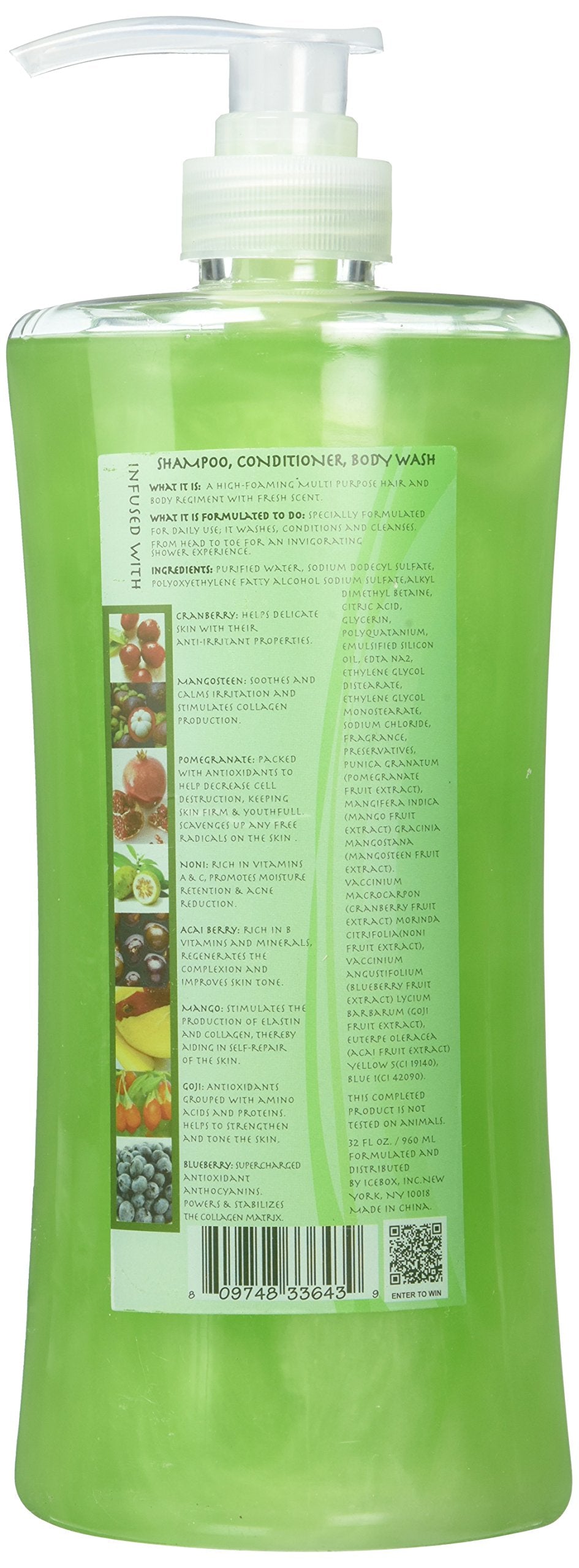 Scented Secrets 3-in-1 lather with rich bubbles for cleansing.
