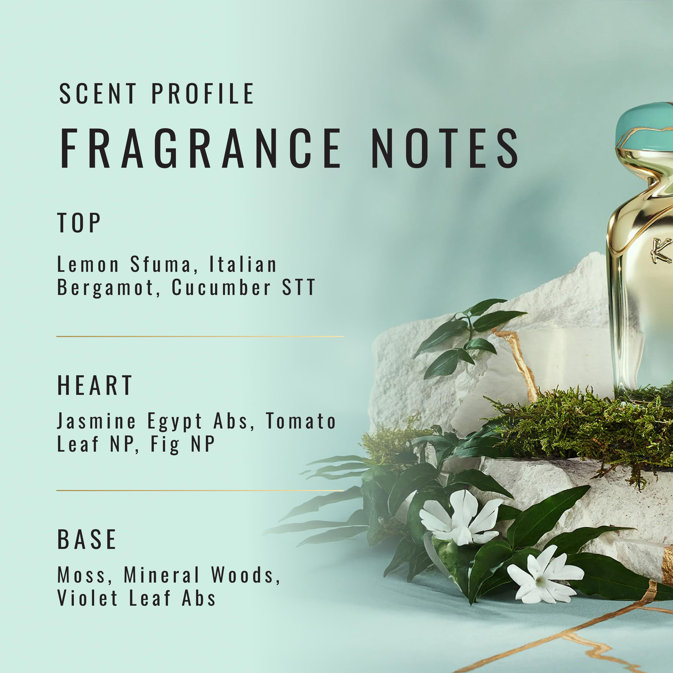 SCENT BEAUTY K-3 39 Blue Moss heart notes bottle reveals floral depth