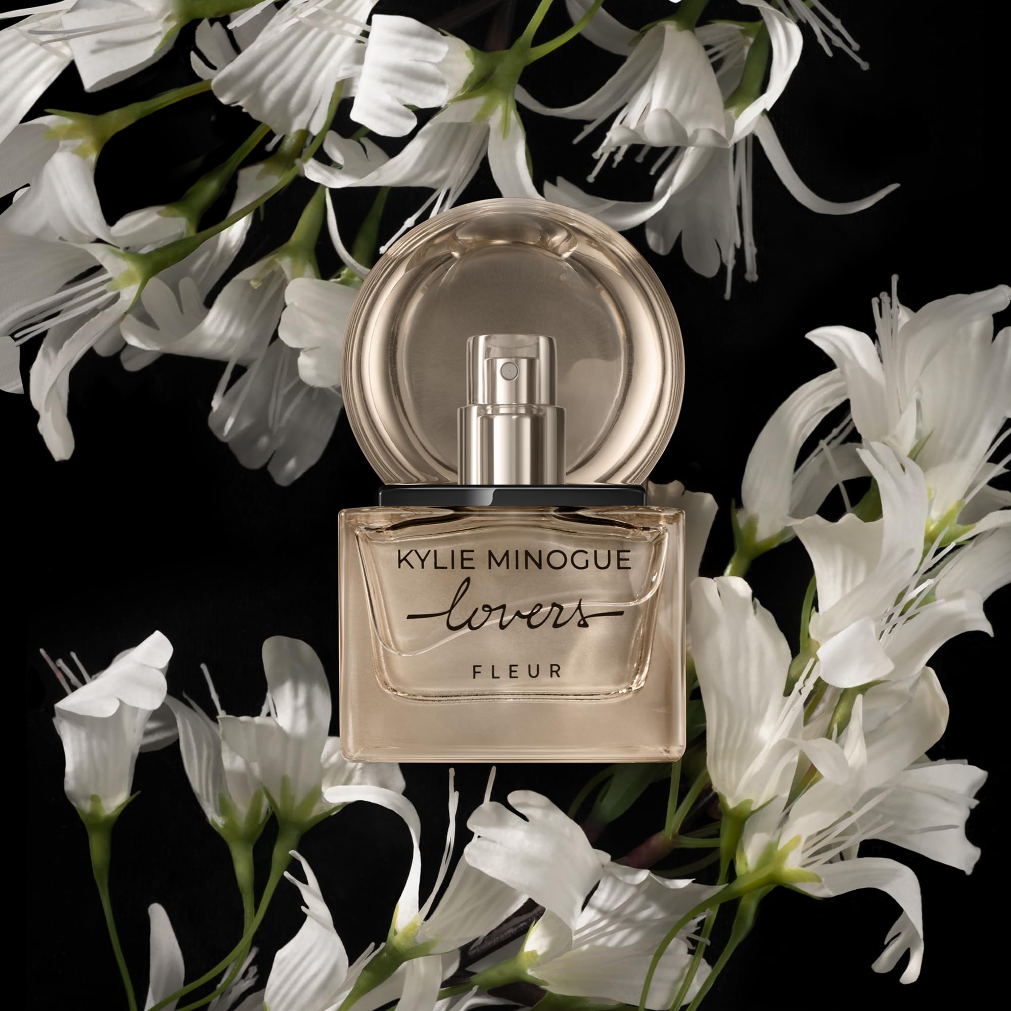 SCENT BEAUTY Kylie Lovers Fleur 30ml lifestyle shot, evokes lush florals and warm sandalwood.