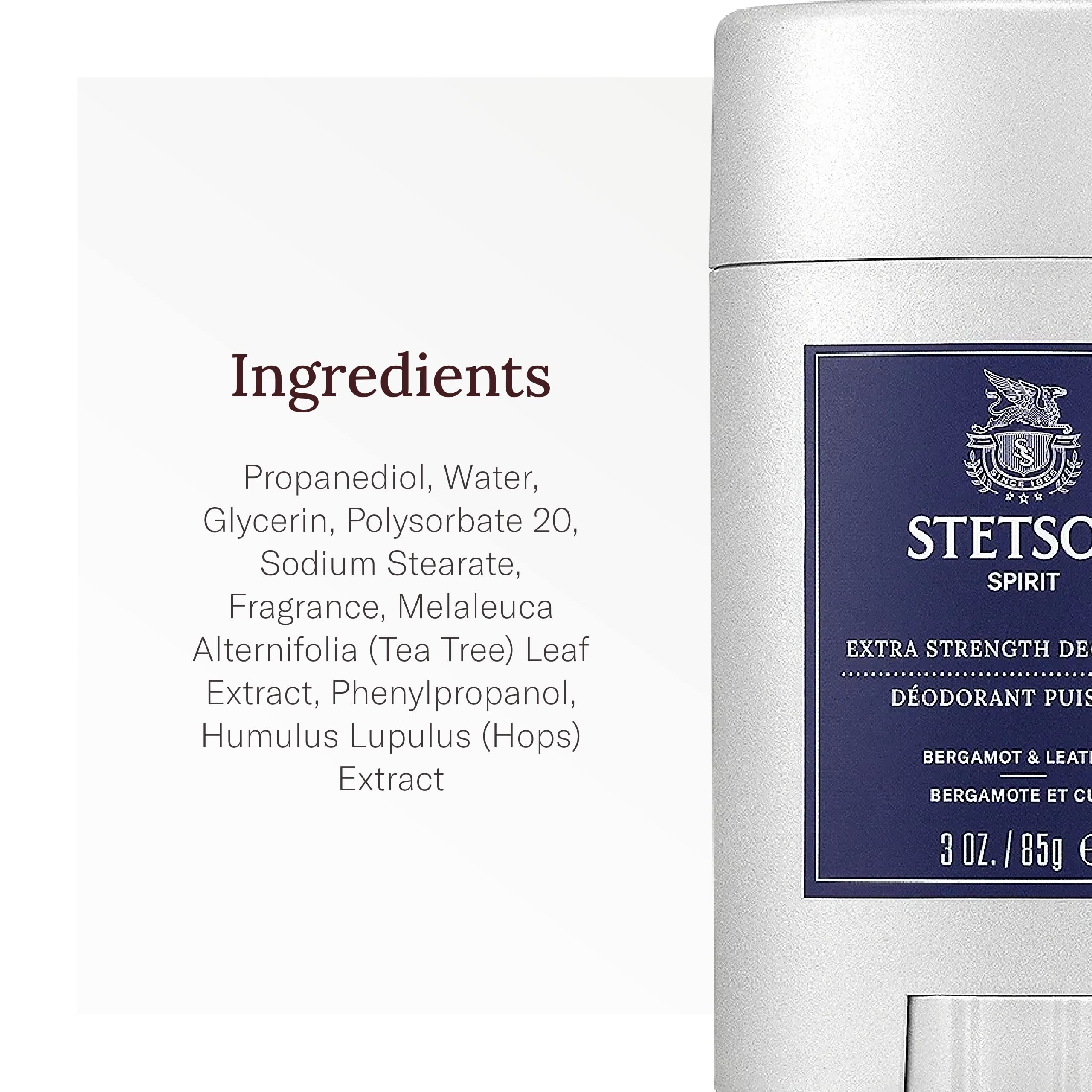 SCENT BEAUTY Stetson aluminum-free formula for skin-friendly protection