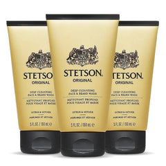 SCENT BEAUTY Stetson face and beard moisturizer three-pack front view for daily hydration.