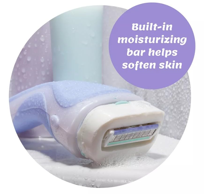 Schick Intuition Pure Nourishment packaging display with three refills