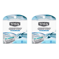 Schick Quattro Titanium razor refill for a smooth, close shave.