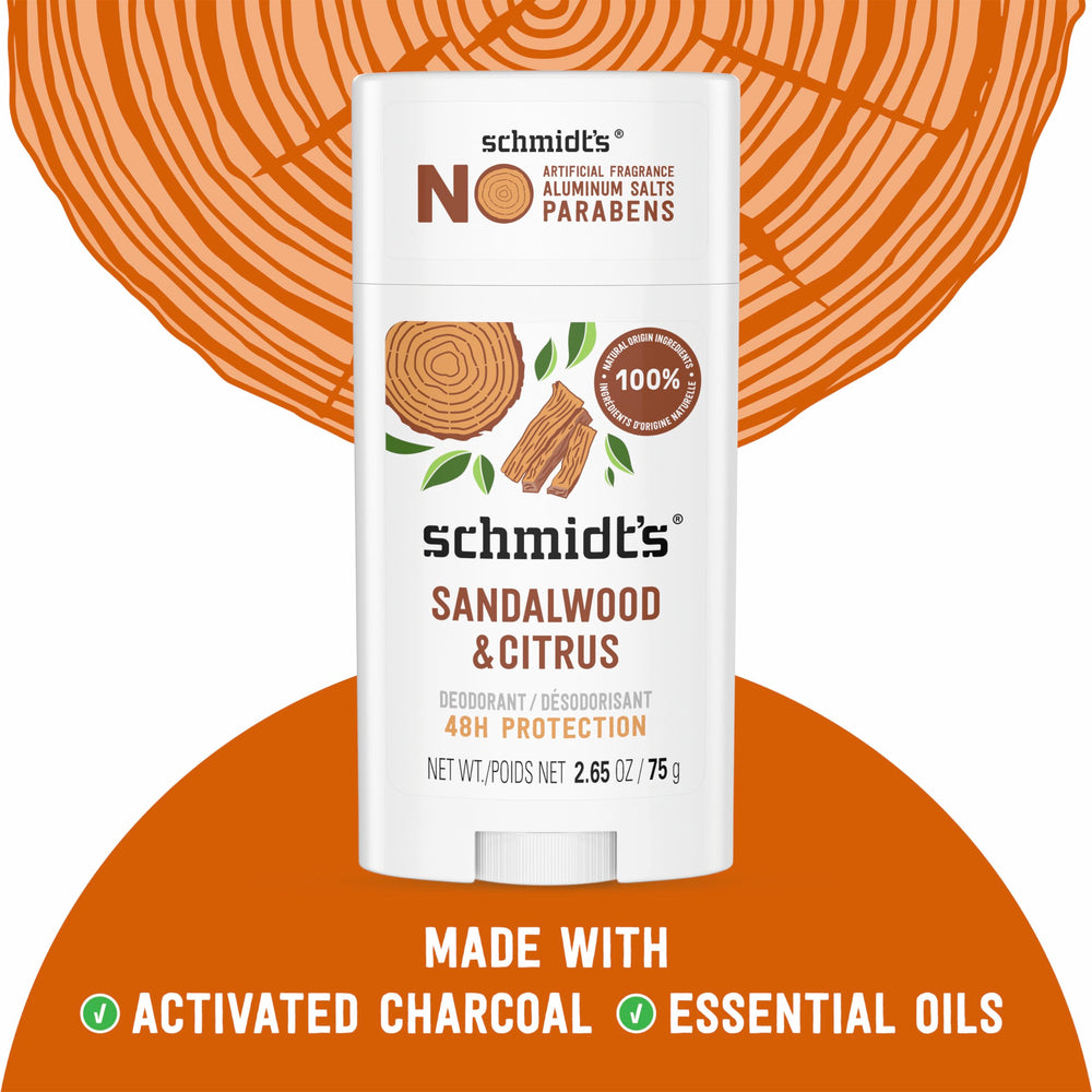 Schmidt's application shows 1–2 swipes for all-day protection.
