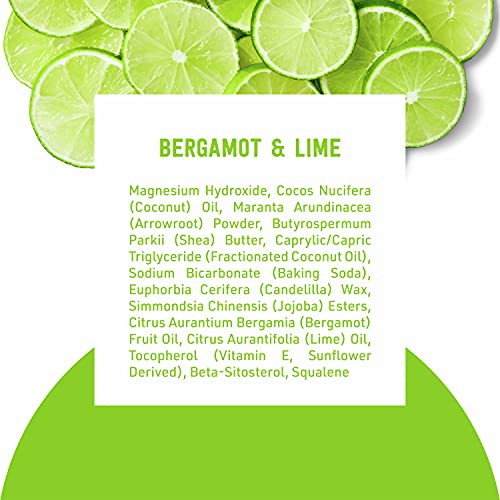 Schmidt's Bergamot + Lime packaging highlights vegan and cruelty-free certifications