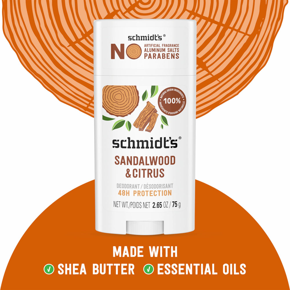 Schmidt's natural ingredients magnesium-based formula supports gentle odor control.