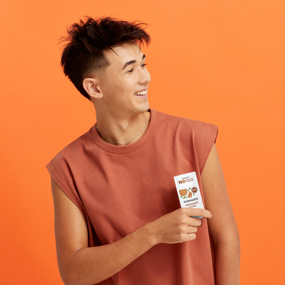 Schmidt's shea butter moisturizes skin while keeping you fresh during workouts.