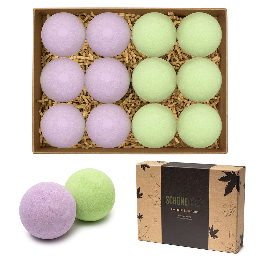 Schone Body gift-pack bath bombs ready for gifting.