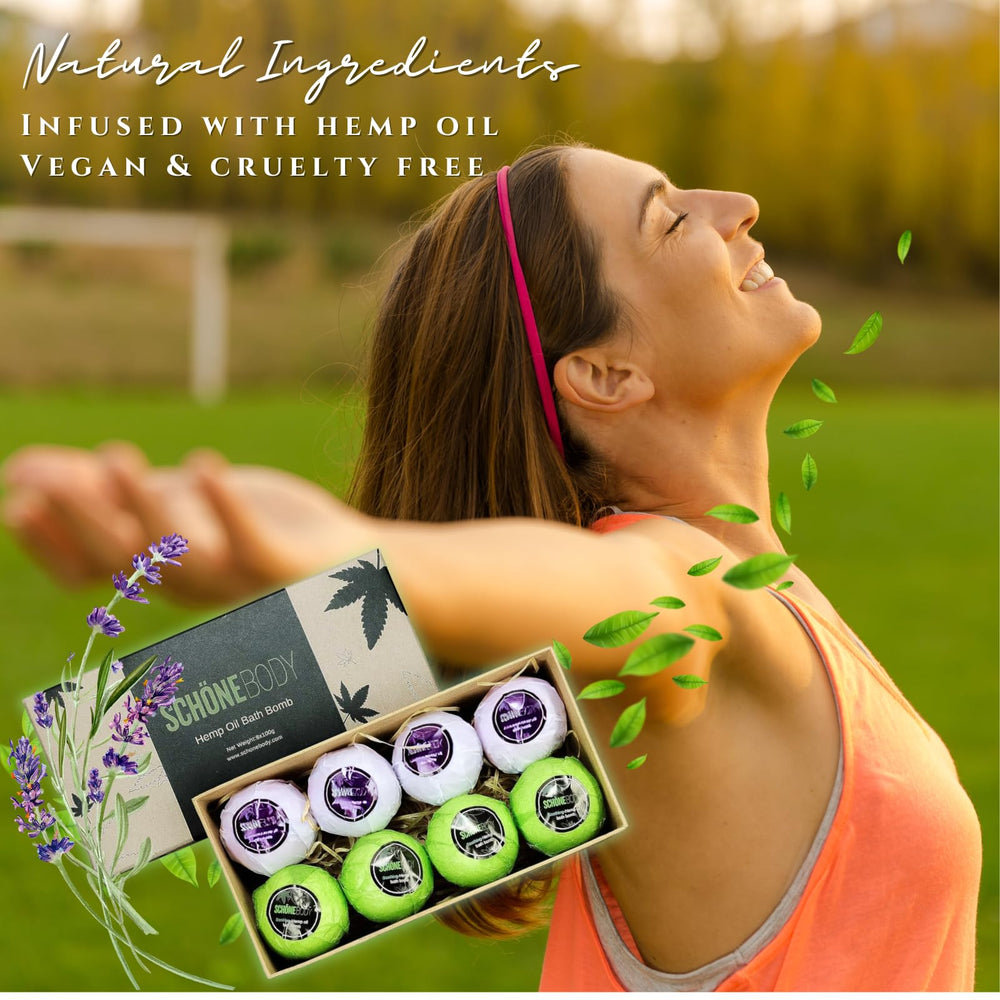 Schone Body vegan bath bombs bring spa-like calm.