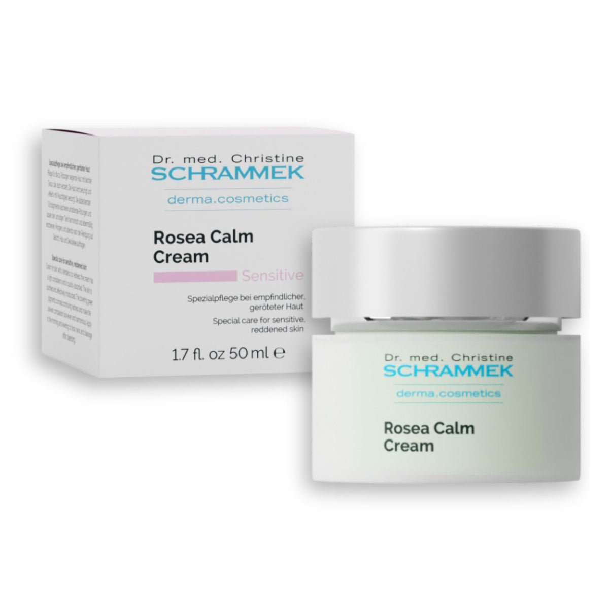Schrammek Rosea Calm Cream bottle for sensitive skin that helps calm redness