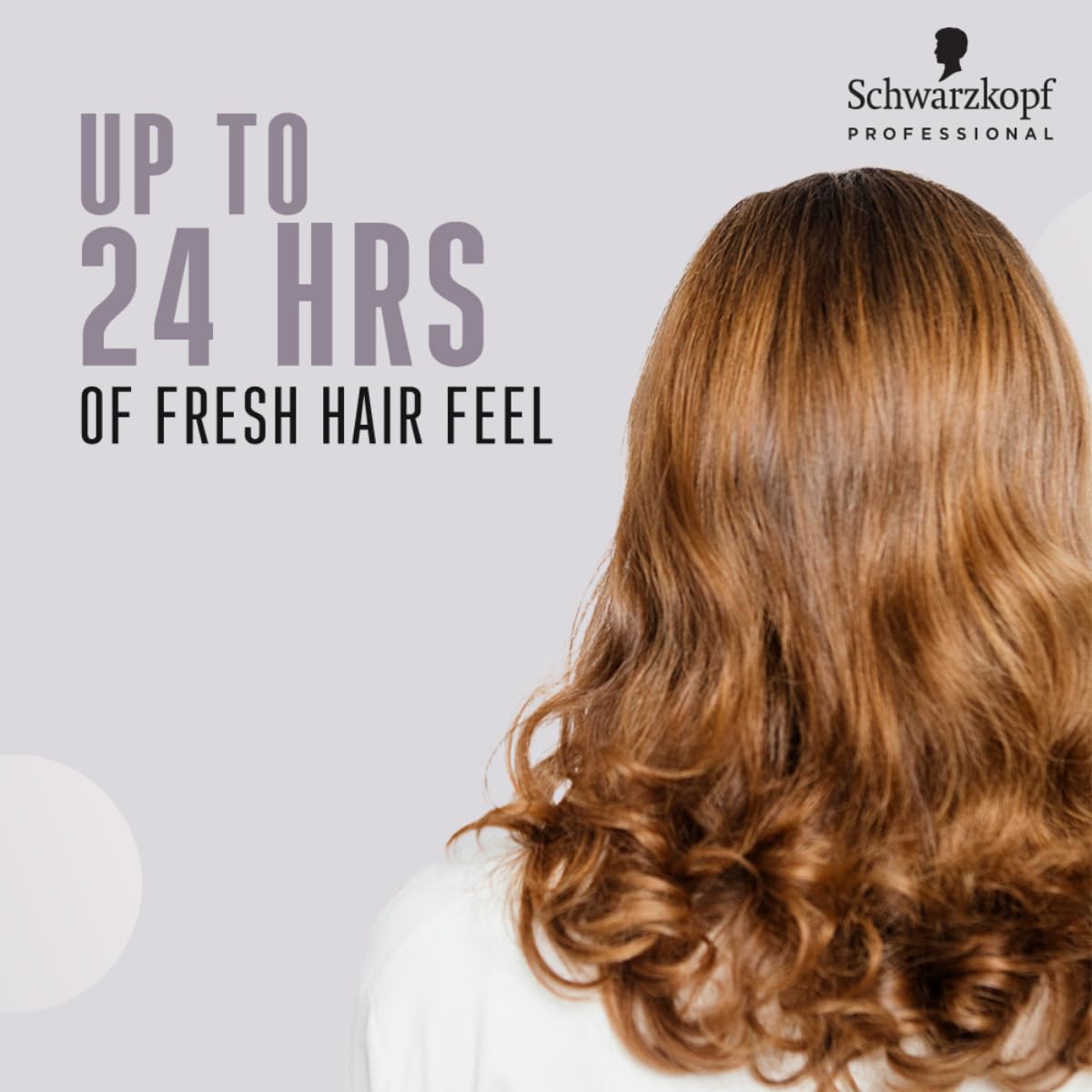 Schwarzkopf Bonacure scalp massage action illustrates thorough cleansing.