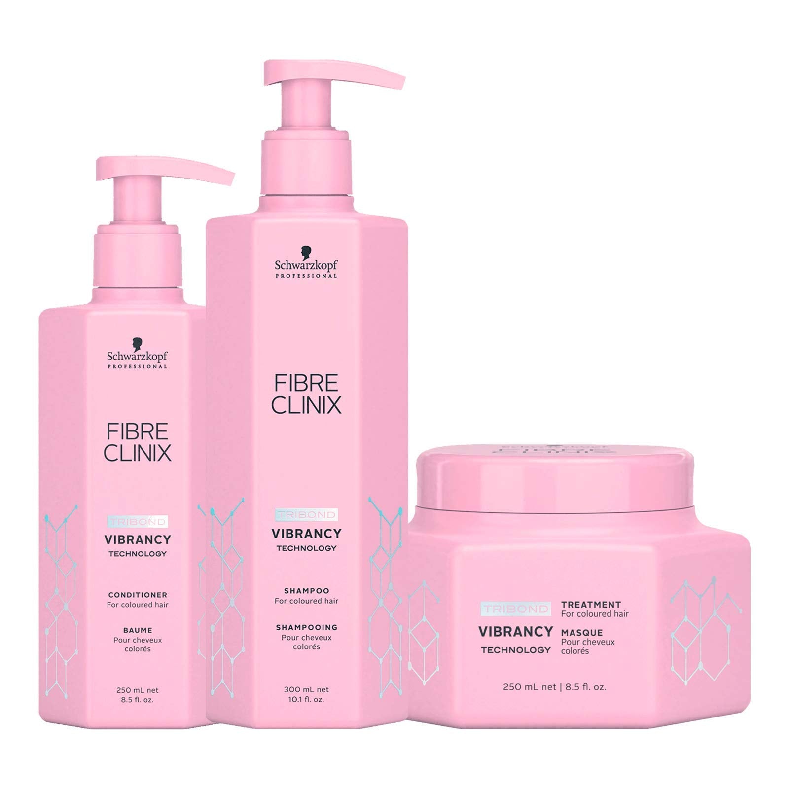 Schwarzkopf Fibre Clinix Vibrancy Conditioner being applied to hair for moisture and softness.