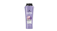Schwarzkopf Gliss Blonde Hair Perfector shampoo lather demonstrates gentle cleansing and color protection in this wash.