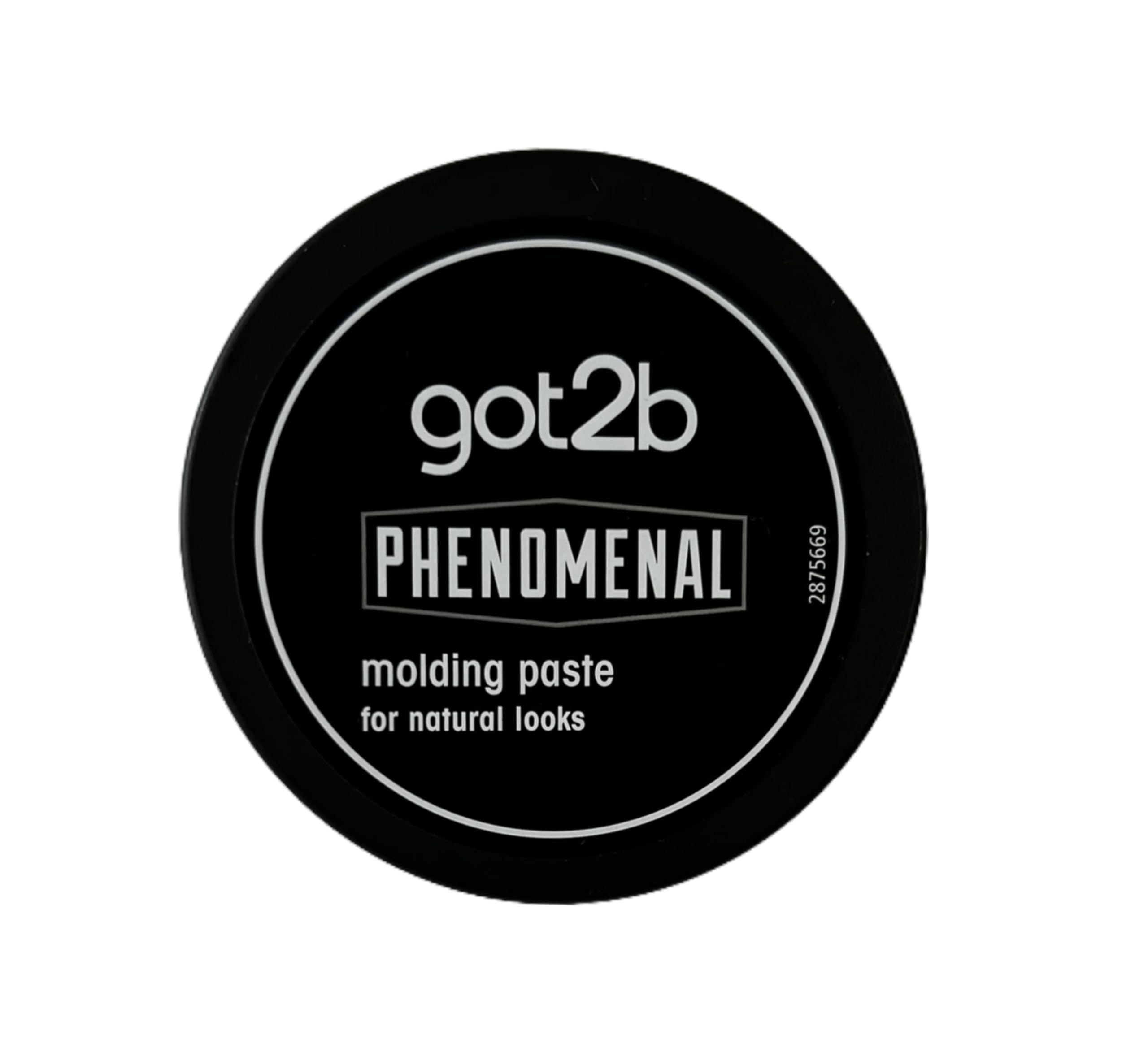 Compact jar of Schwarzkopf got2b Phenomenal molding paste ready for travel