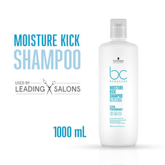 Schwarzkopf HMK Micellar Shampoo label highlights Hyaluronic Moisture Kick for lasting hydration.