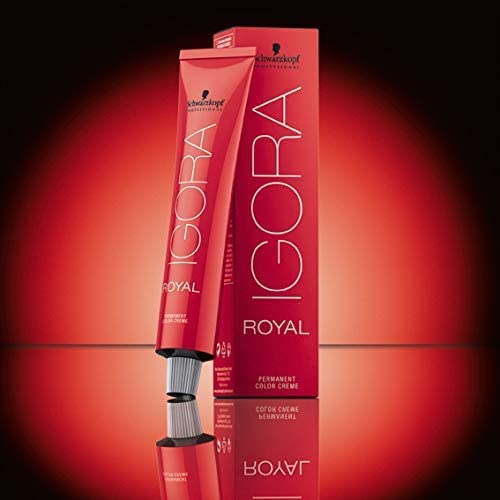 Schwarzkopf Igora Royal 4-88 coverage closeup showing gray camouflage effect