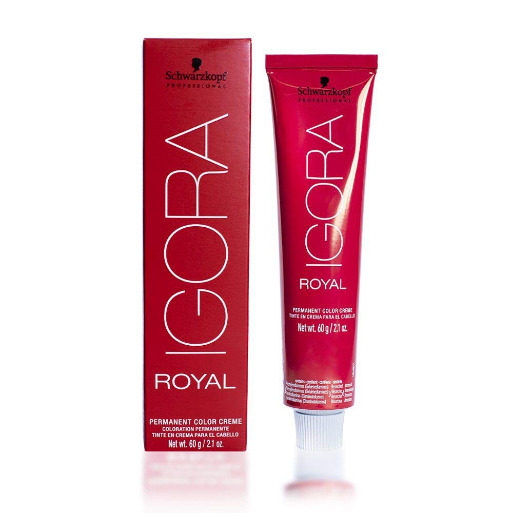 Schwarzkopf Igora Royal 5-99 close-up bottle showing rich violet brown shade for vibrant color.