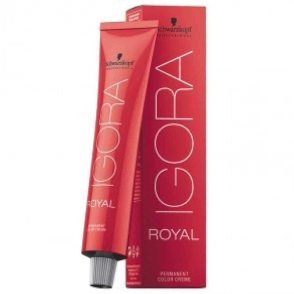 Schwarzkopf Igora Royal 8-77 tube for light blonde copper tones.