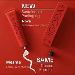 Igora Royal 9-55 on porous hair demonstrates full, even coverage.