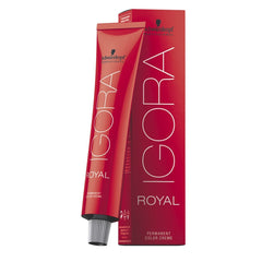 Schwarzkopf Igora Royal Copper 9-7 on extra-light blonde hair for a vibrant copper glow.