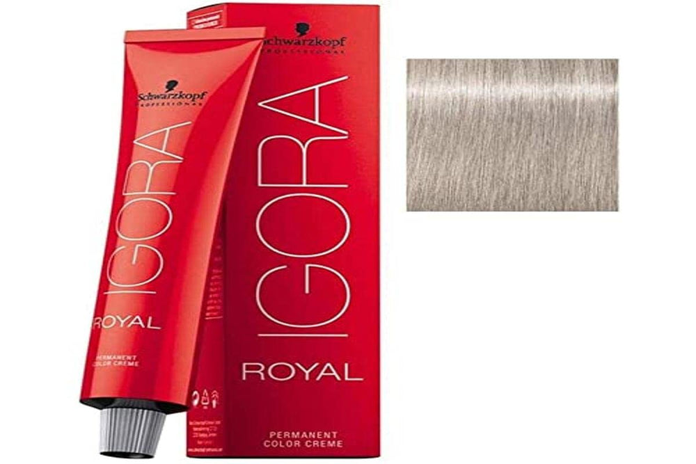 Schwarzkopf Igora Royal 9.5-1 pastel ash blonde shade for natural grey coverage and shine