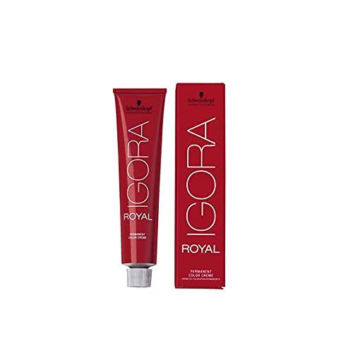 Schwarzkopf Igora Royal packaging and gloves ready for application.