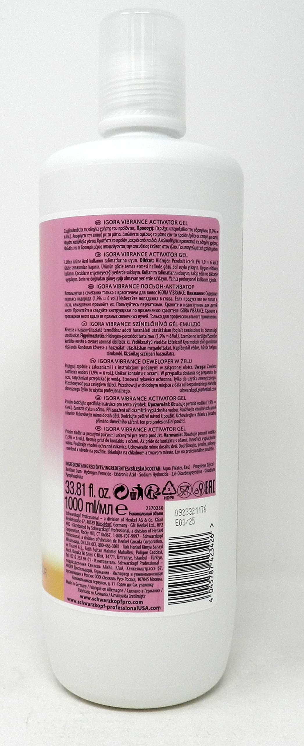 Schwarzkopf Igora Royal Vibrance Activating Gel close-up highlighting a smooth gel texture for even distribution.