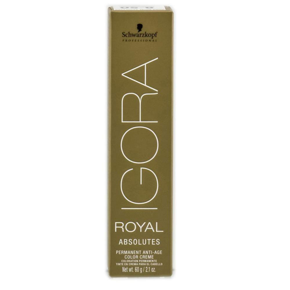 Schwarzkopf Professional Igora Royal Absolutes 6-60 Dark Blonde Chocolate Natural tube for rich gray coverage