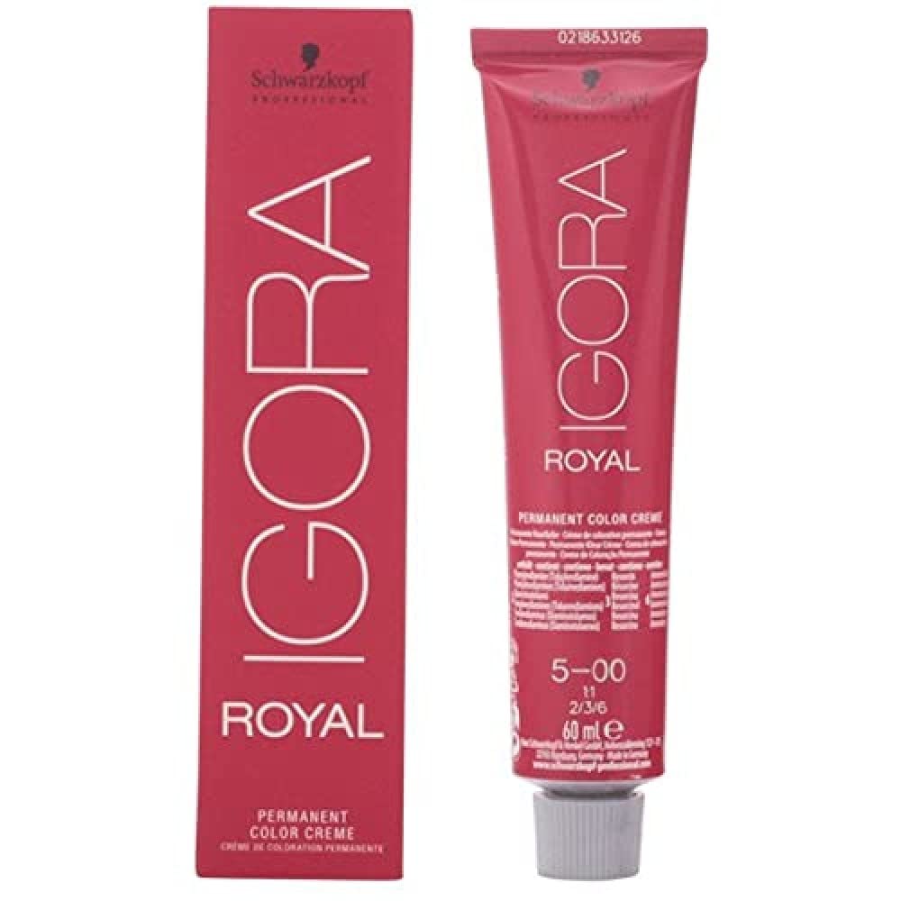 Schwarzkopf Royal Igora 5-00 color cream for vibrant color and gray coverage