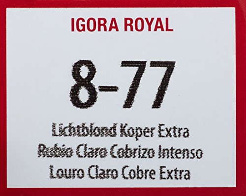 Schwarzkopf ROYAL IGORA 8-77 finish looks soft and radiant.