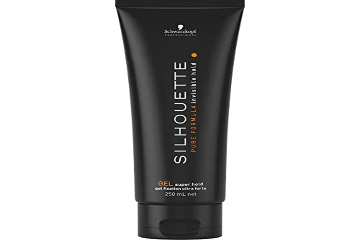 Schwarzkopf Silhouette Super Hold Gel bottle delivers instant hold and natural shine.