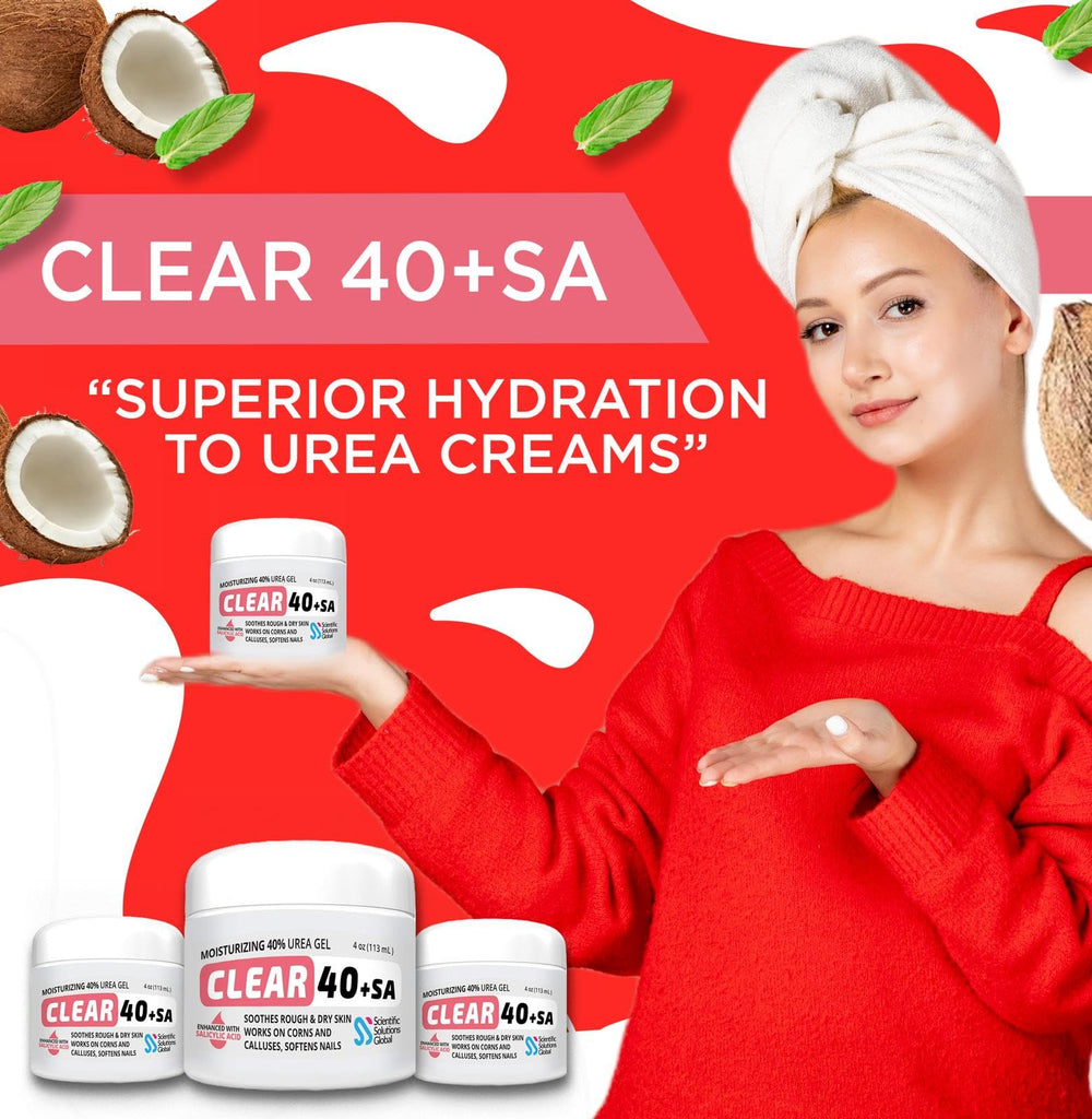 Natural ingredients in CLEAR gel including aloe vera and tea tree oil