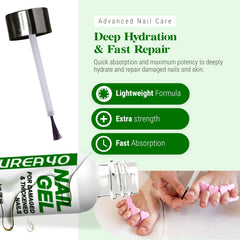 Urea Nail Gel whitening discolored nails for a healthier look by Scientific Solutions Global.